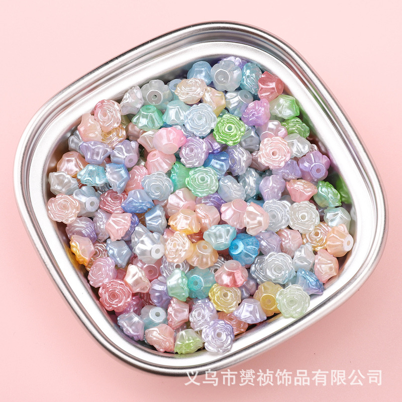 ABS パールフラワービーズアクセサリーペンダント手作り diy ブレスレットネックレスイヤリングジュエリー材料アクセサリー|undefined