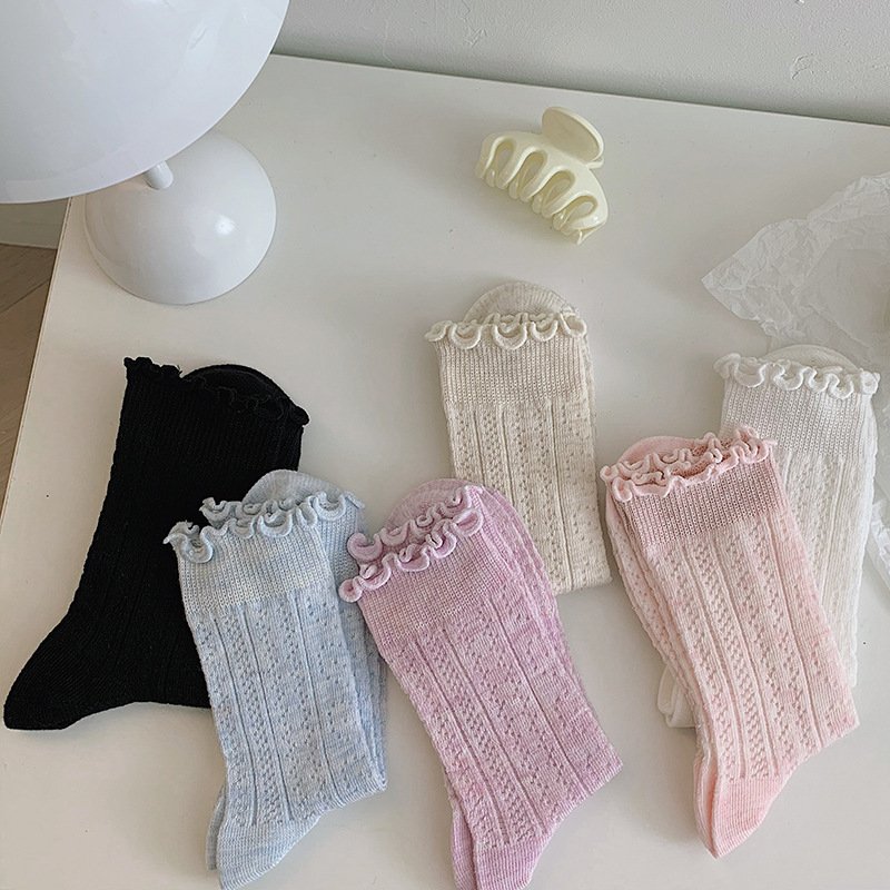Women's Cute Basic Solid Color Cotton Ankle Socks A Pair display picture 12