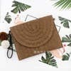 Small clutch bag, one-shoulder bag, straw shoulder bag