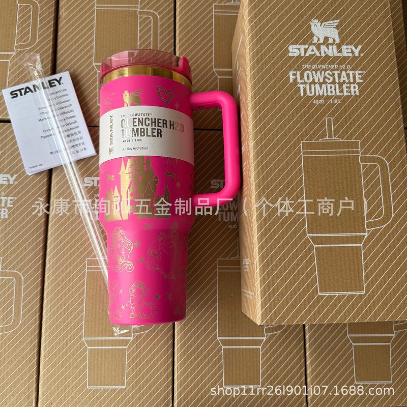 跨境热销二代史丹利保温stanley杯40oz杯手柄车载汽车冰霸吸管杯|undefined