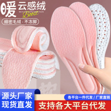 保暖鞋垫女冬加绒男吸汗除臭透气运动减震防臭踩屎感软弹舒适防滑