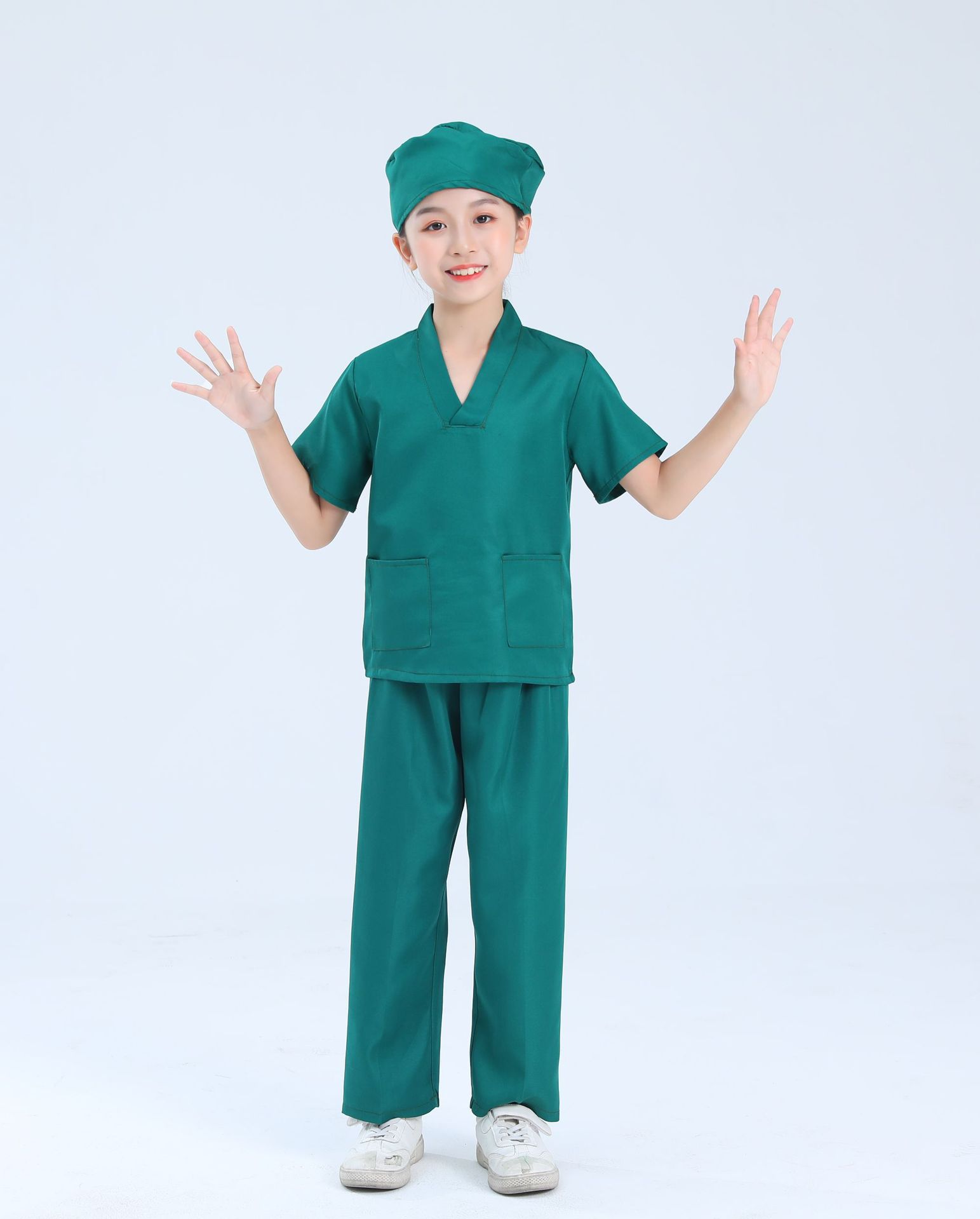 Al por mayor transfronterizo ropa de médico para niños ropa de enfermera juego de roles profesional 61 ropa de Kindergarten vestido blanco ropa de rendimiento