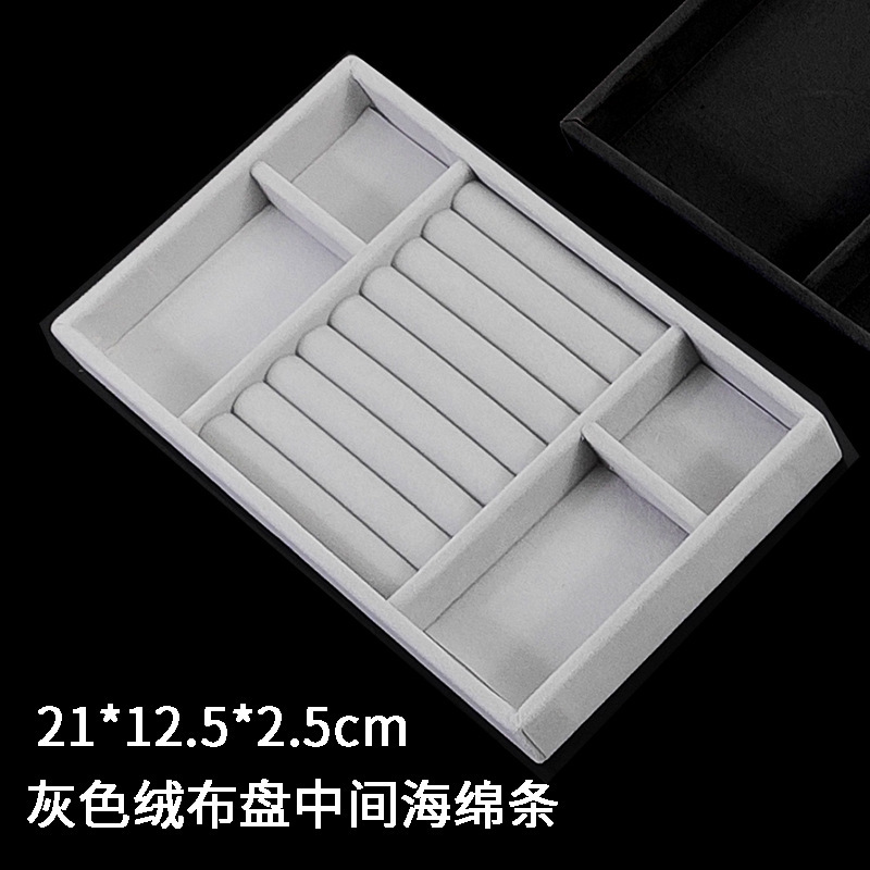 Joyería de organización de Escritorio de las mujeres de alto aspecto caja de almacenamiento portátil al por mayor Caja de joyería de anillo collar de múltiples capas hogar