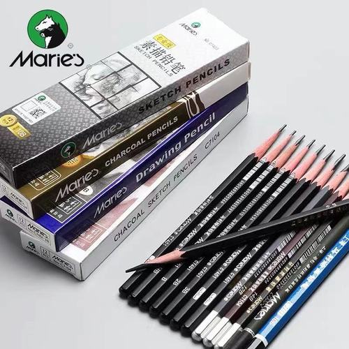 Marley pencil sketch painting charcoal pen beginner sketch 2h6b8b14b charcoal soft medium hard painting 2b art