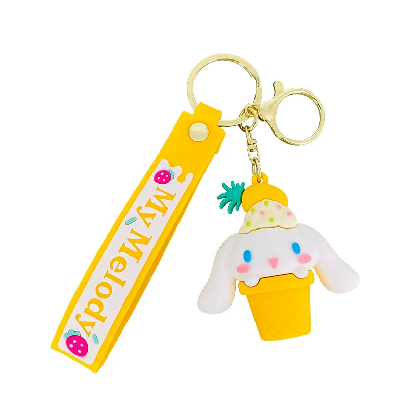 Sanrio, мультяшный горшок с цветами, брелок, украшение для сумки, модные автомобильные ключи