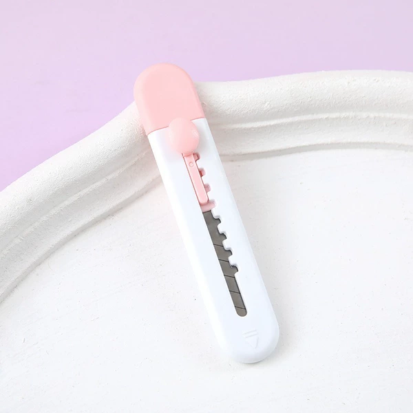 Double utility knife/pink white (bulk)