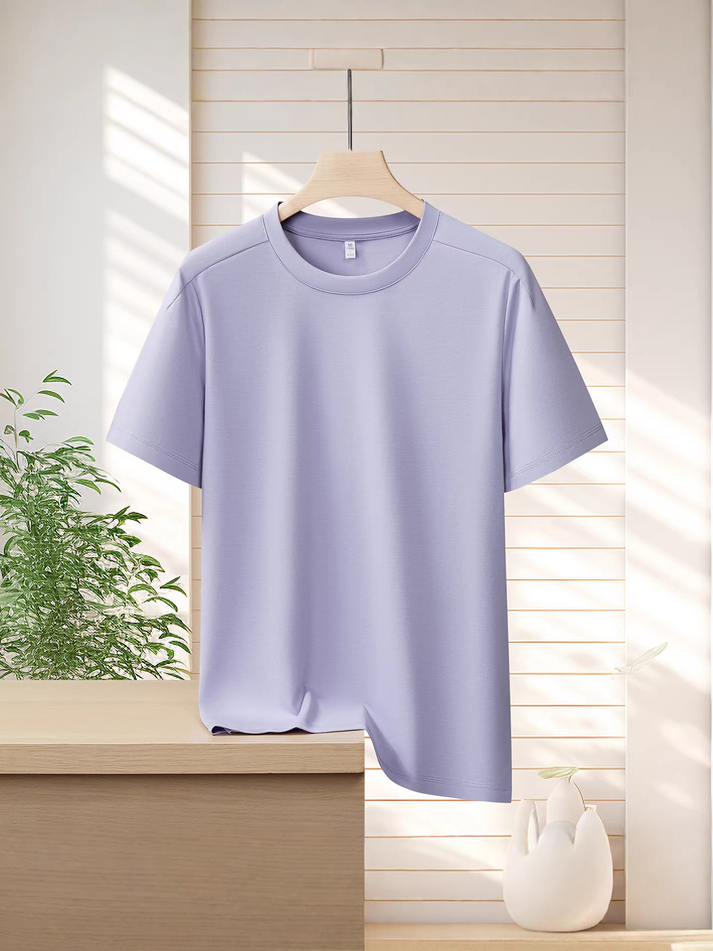 Летняя хлопковая дышащая универсальная футболка для отдыха, короткий рукав