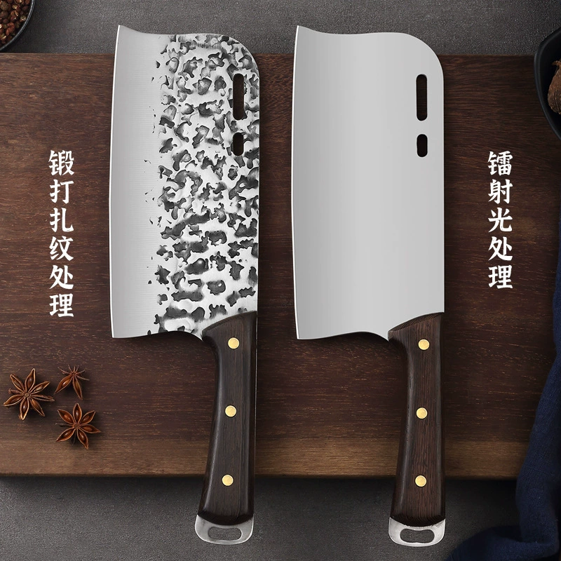 Завод в наличии ручная полировка куриные крылышки с деревянной ручкой кованый молоток с рисунком антикоррозийный кухонный нож для нарезки кухонный нож