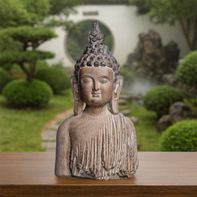 跨境新中式禅意家居花园佛像庭院阳台酒柜装饰品创意客厅树脂摆件