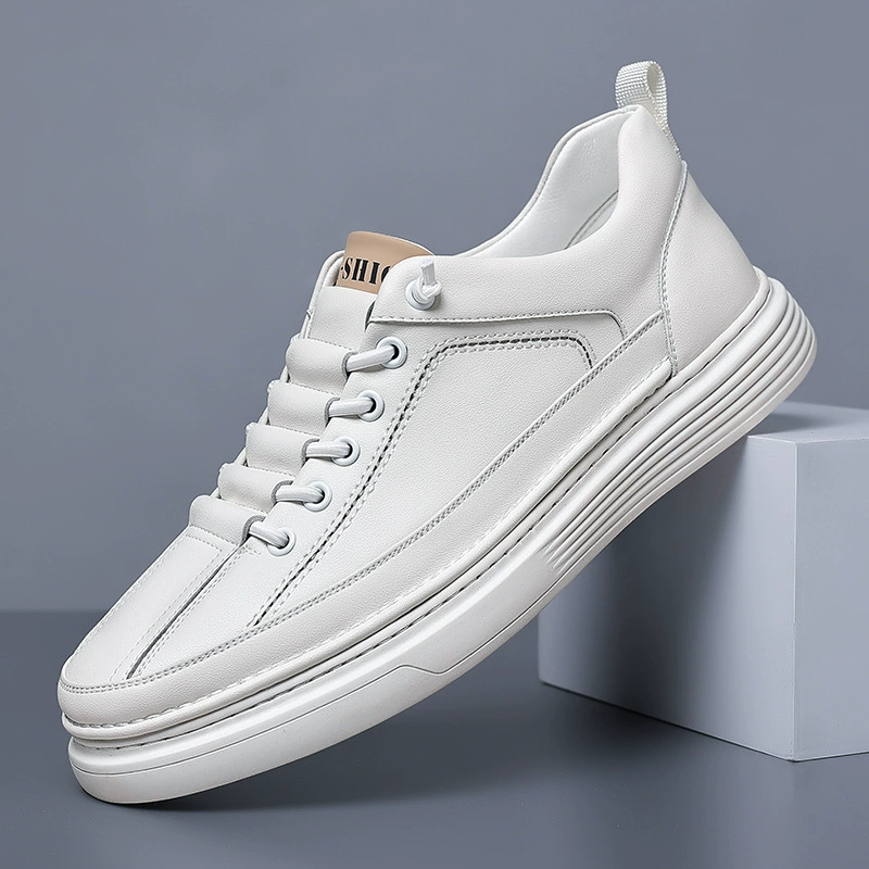 Весенне-летняя мужская обувь 2023 Новые белые туфли Мужская обувь для досок Мужская повседневная обувь с мягкой подошвой Мужская Белая обувь Модная Универсальная