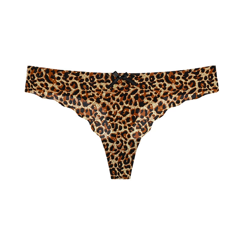 Сексуальные эластичные шелковыеpanties — леопардовый принт и однотонные цвета, нейлон-эмайспандекс, размеры S-XL