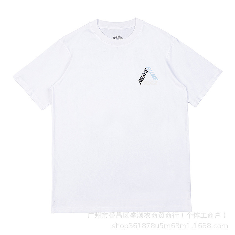 欧米の潮牌palace三角形双紗プリント高品質男女カジュアル半袖tシャツ|undefined