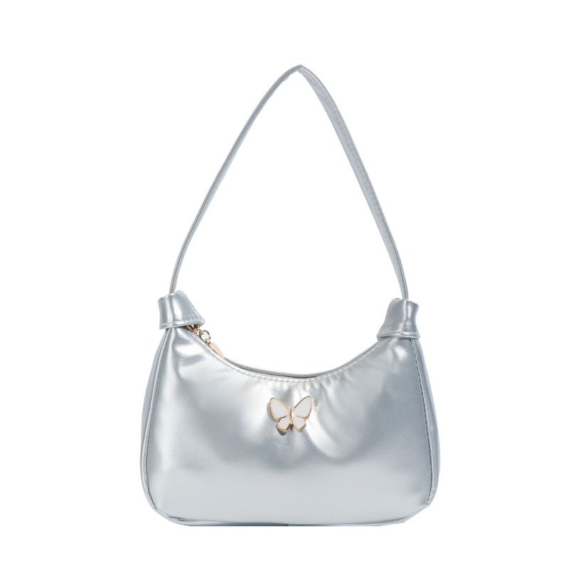 Coreana simple color sólido bolso de hombro para niños y niñas, pequeño y exquisito bolso de mano para bebés mariposa 2026 nuevo bolso para niños