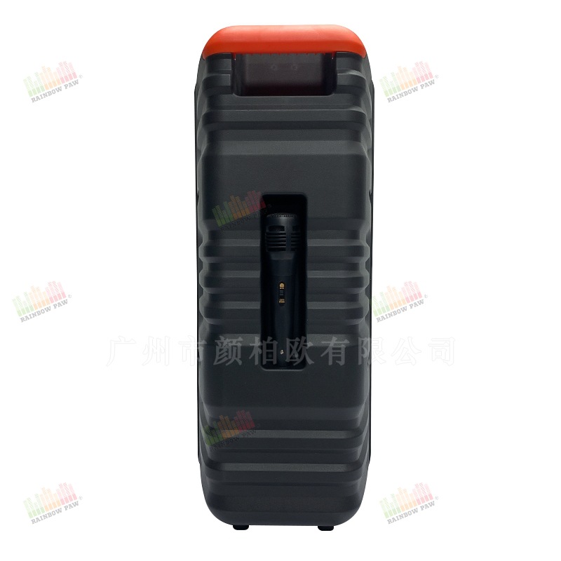 GTS serie fábrica al por mayor GTS-1702 al aire libre portátil doble 8 pulgadas colorido luces inalámbrico Bluetooth altavoz