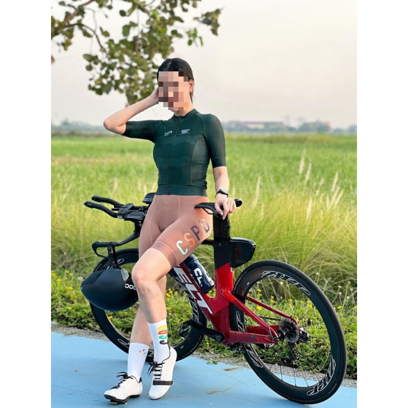 Cspd New Style Bib Cycling Shorts for Men and Women, Summer Shorts for Road and Mountain Biking, Quick-Dry Cycling Gear
