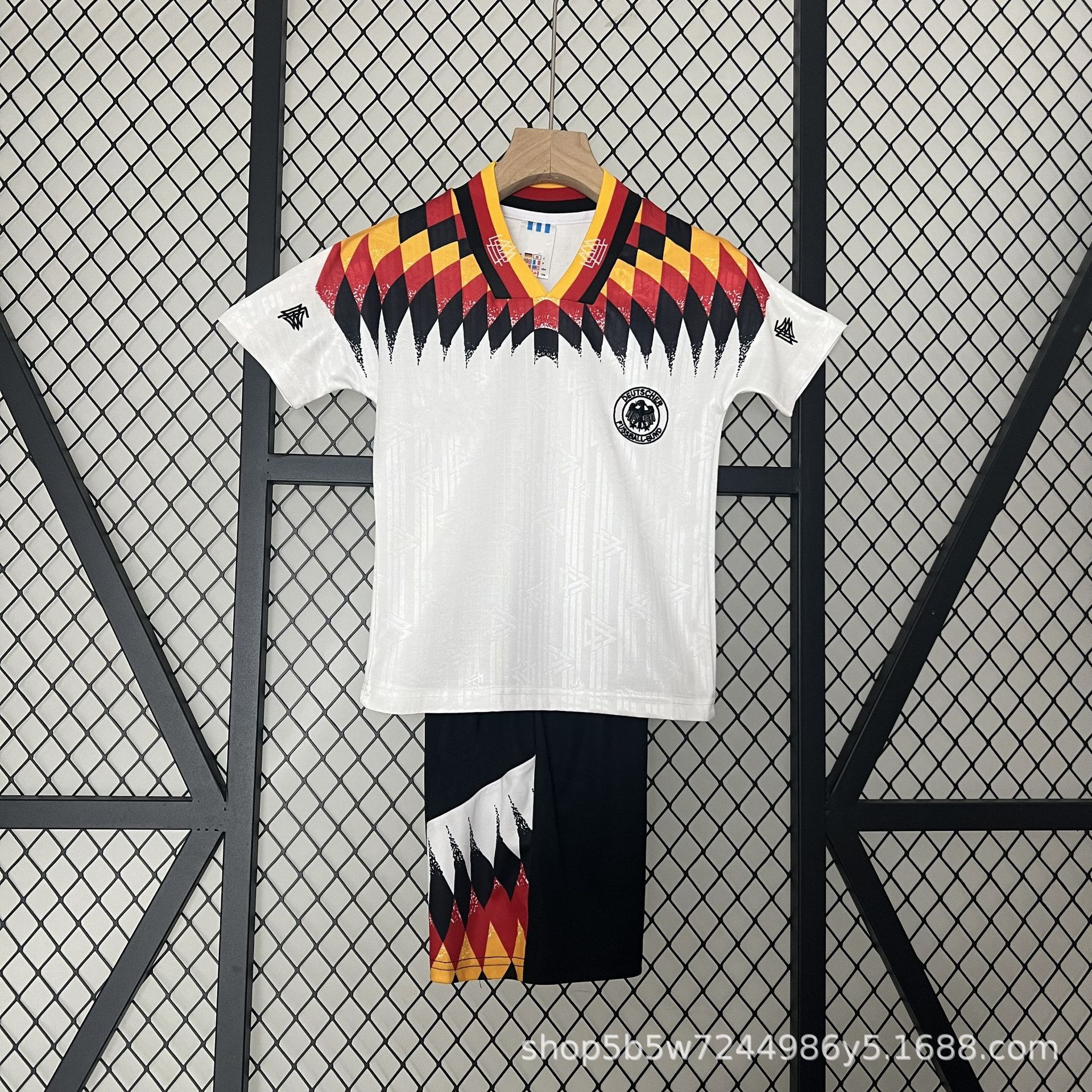 AC Brasil Alemania Real Madrid Camiseta de campo Ropa para niños Camiseta de fútbol Camiseta retro Traje de manga corta para niños