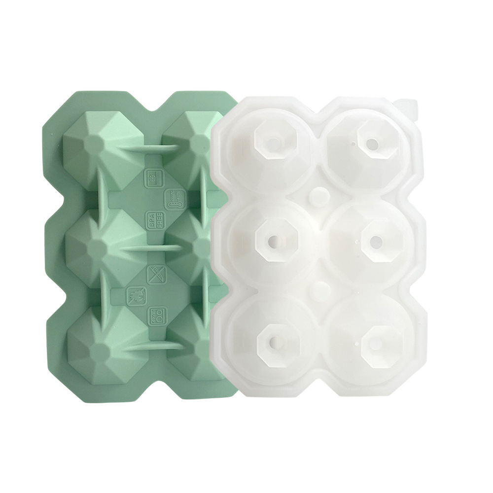 Caja de molde de hockey sobre hielo de silicona Ice Cube máquina de hielo 4-piece Rose whisky Comercial Grande cuadrado redondo image 37