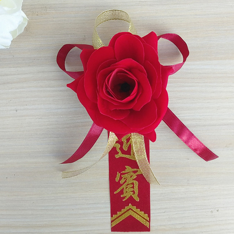 Ramillete de boda, celebración de boda, suministros para novios, padre, madre, padrinos de boda, damas de honor, familia, conjunto completo de flores únicas hechas a mano