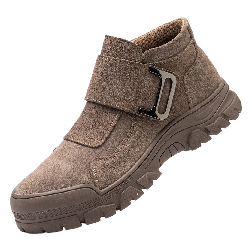 Zapatos de protección laboral para hombre, anti-golpes, anti-pinchazos, anti-escaldaduras para soldadores, zapatos de trabajo modernos, resistentes al desgaste, con suela blanda, zapatos de seguridad para obras de construcción, antideslizantes