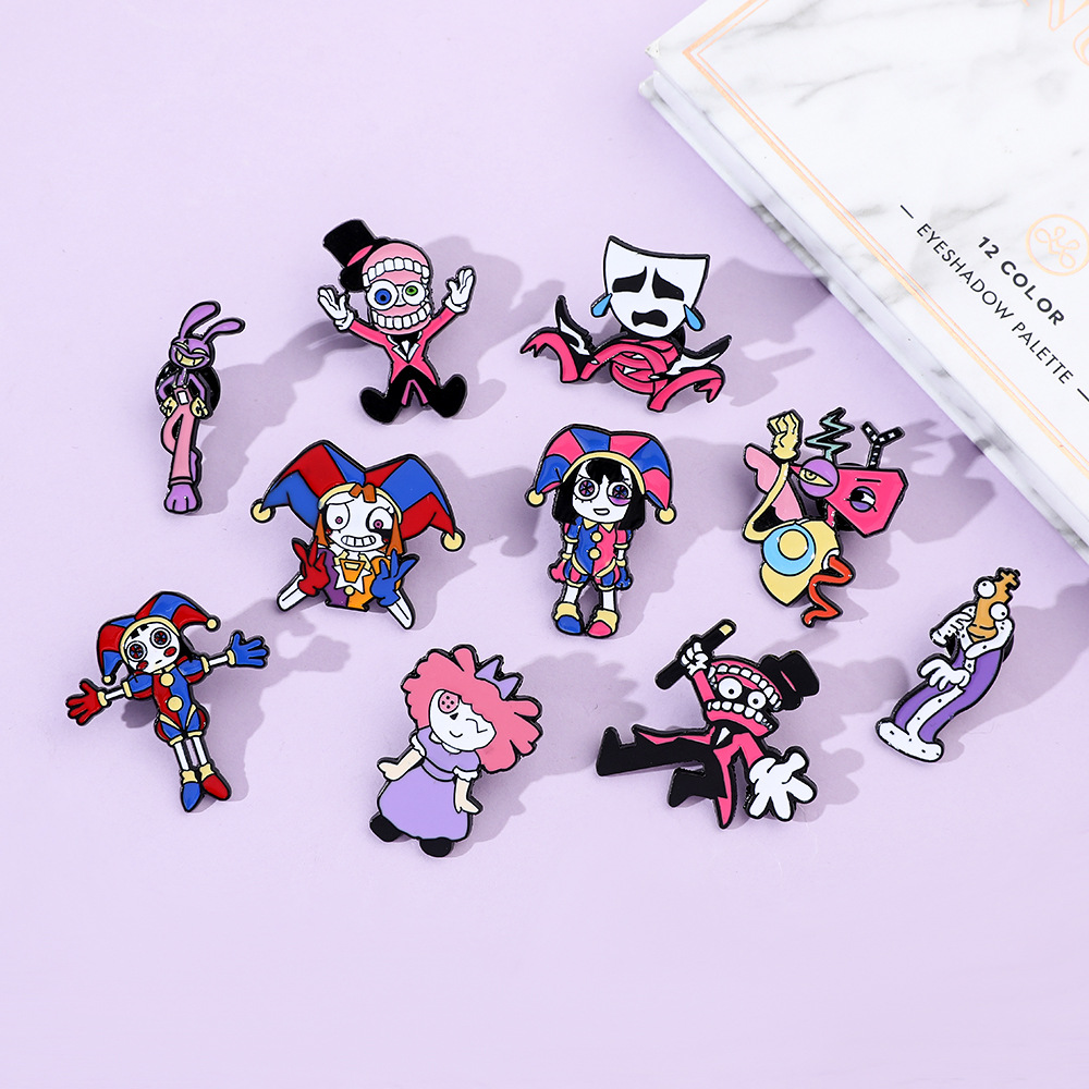 Unisex Gender Cute Pin Cartoon Character Alloy Plating Unisex Brooches
