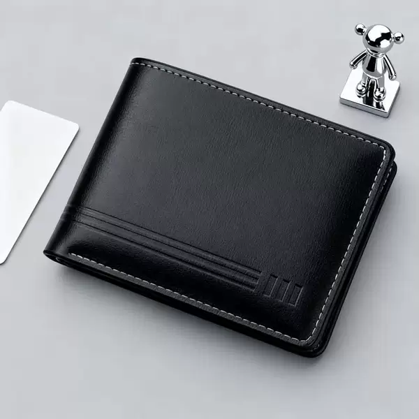 2025 Cross-Border New Coin Bag Short Multi-Card Slot Men's Wallet European and American Business Wallet Simple Men's Wholesale