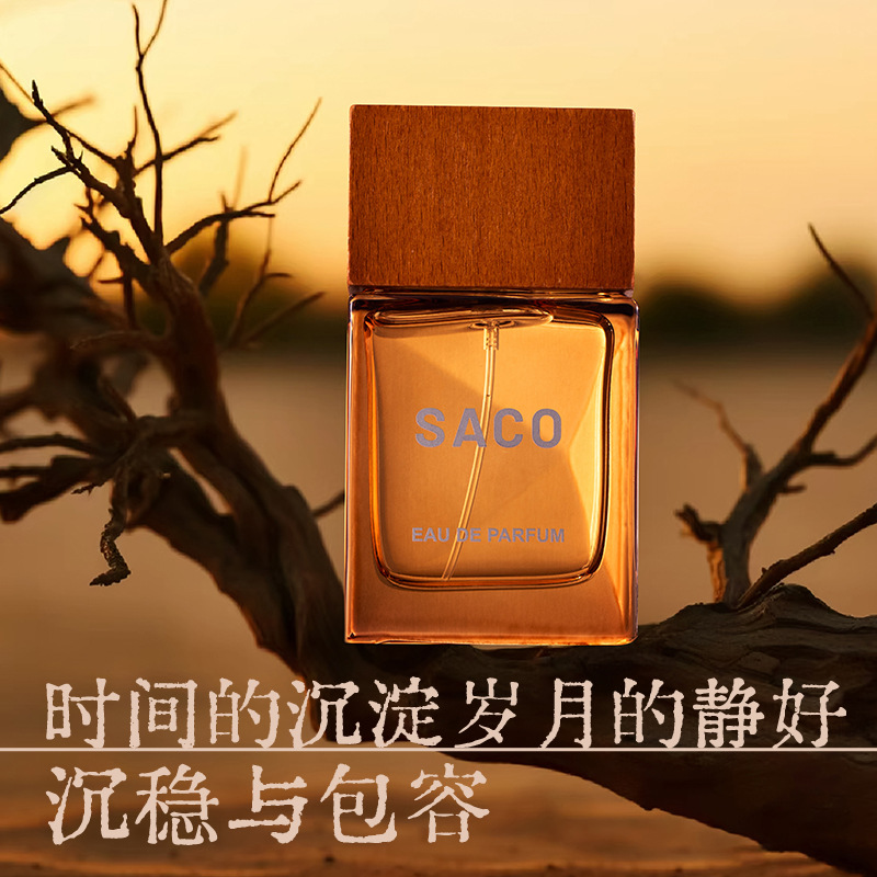 SACO fragancia para toda la vida, cálida tierra para hombres y mujeres, fragancia de madera fresca, nicho, fragancia perdurable, fragancia ligera para el cabello
