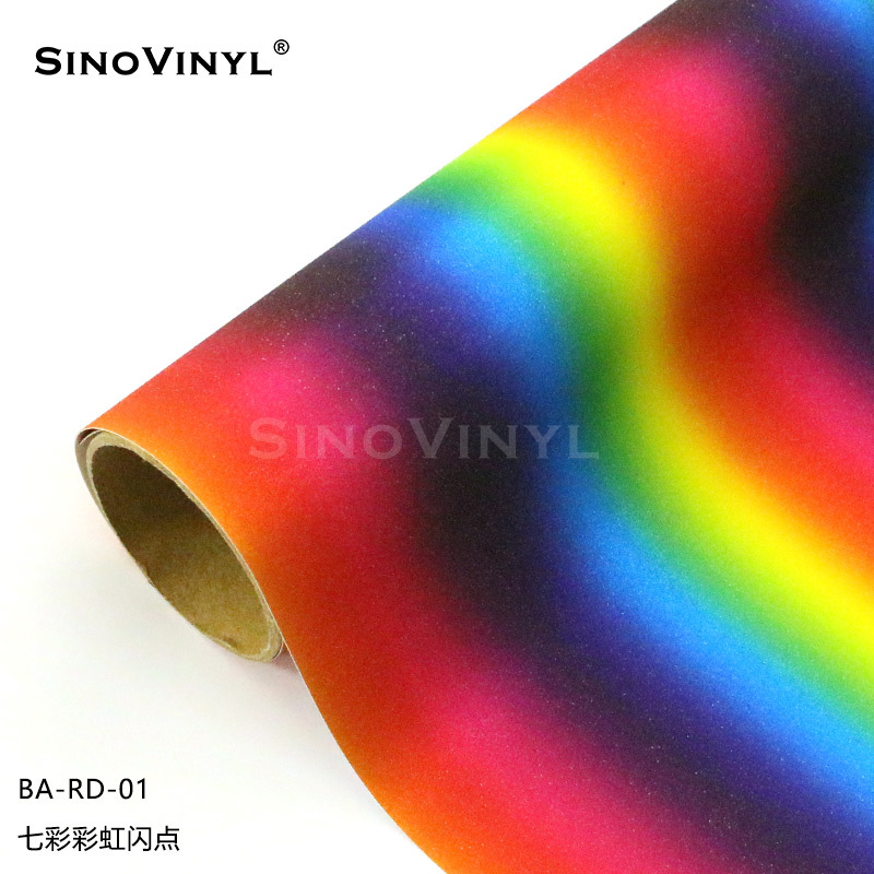 Xinlang Rainbow Diamond flash point papel letras Aurora gradiente decoración de la pared etiqueta adhesiva instantánea etiqueta engomada del coche image 7