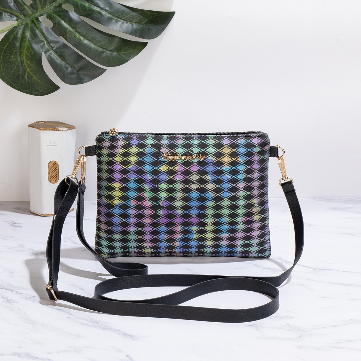 Bolsas de comercio exterior al por mayor bolsas cuadradas de color 2025 nuevas mujeres de moda ocio simple bolsas de hombro