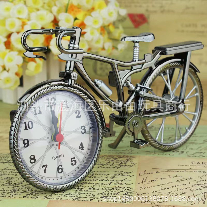 Антикварный велосипедный будильник Студенческие прикроватные часы-будильник Детский подарок