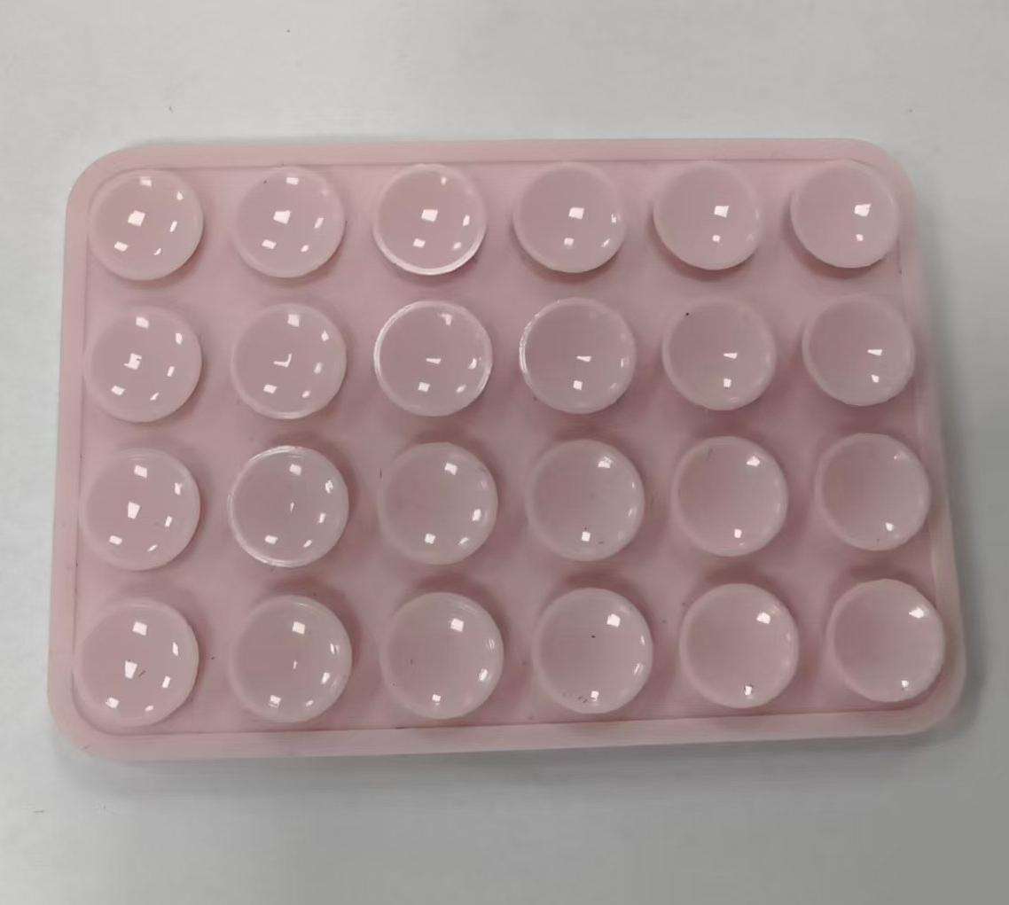 Suministro directo de fábrica de ventosa de silicona ventosa de teléfono móvil ventosa cuadrada ventosa de 24 granos ventosa de soporte para teléfono móvil ventosa de silicona de doble cara