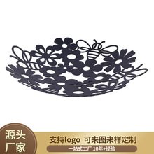 创意北欧风格水果篮现代简约铁艺水果盘客厅家用茶几零食框干果盘