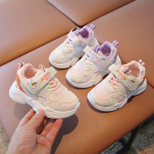 One piece drop shipping baby shoes 0-3-5 years old baby toddler shoes non-slip soft bottom breathable girls sports shoes functional shoes
