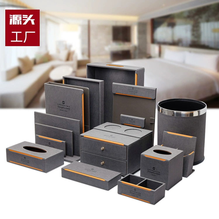 Высококачественные легкие роскошные гостиничные стоматологические инструменты Ящик Для Хранения Туалетных принадлежностей Кожаные товары Обслуживание Руководство Комната Пульт дистанционного управления Набор салфеток