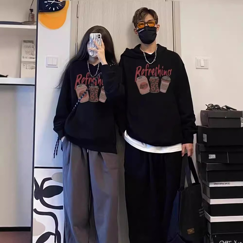 같은 특별한 연인 의류 이른 봄과 가을 코트 벨벳 2024 새로운 가을과 겨울 하이 엔드 세트