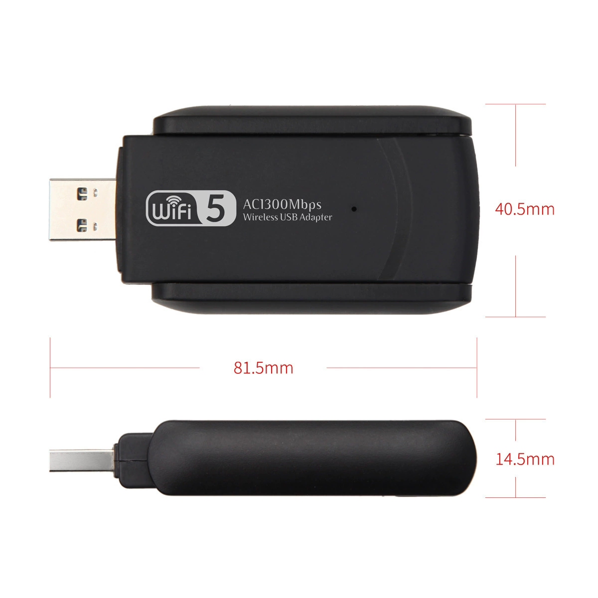[1300M 双频千兆USB无线网卡 WIN10 11免驱动 5.8G USB WIFI接收器]