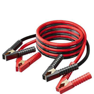 Car on the line of fire Car Battery Jumper Cables