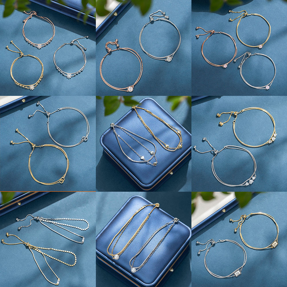 跨境欧美高品质锆石手链不掉色女夏季精品店手绳义乌配饰百款混批