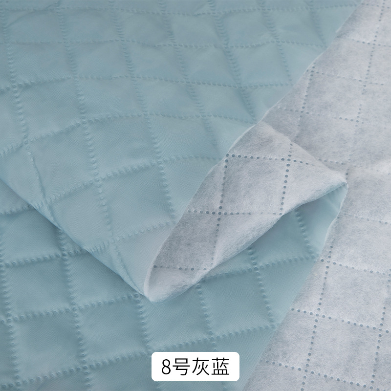 ポリエステルタフタキルティング綿の裏地ポリエステルは綿布秋冬超音波綿のコートのコートの服の裏地を挟みます。