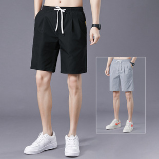 Summer Thin Men's Straight Overalls Korean Fashionable New Beach Pants Loose Casual Sports Pants