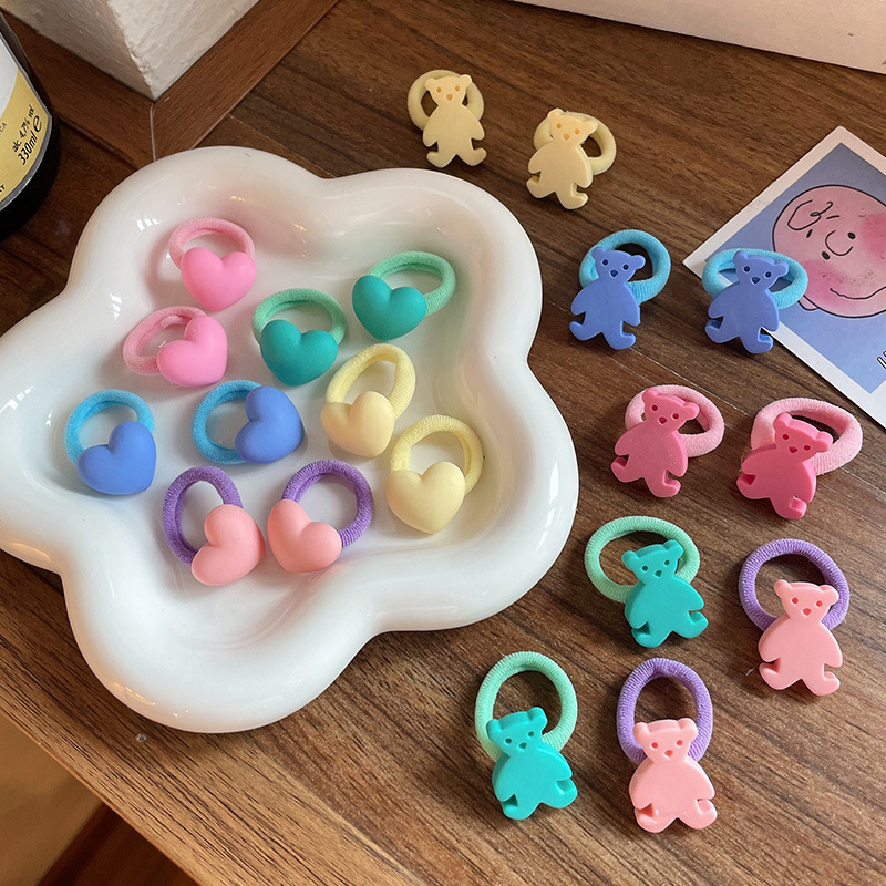 Banda de pelo del bebé accesorios para el cabello de los niños mini linda chica de dibujos animados no duele el pelo cuerda de pelo corbata de bebé Choo pequeña banda de goma