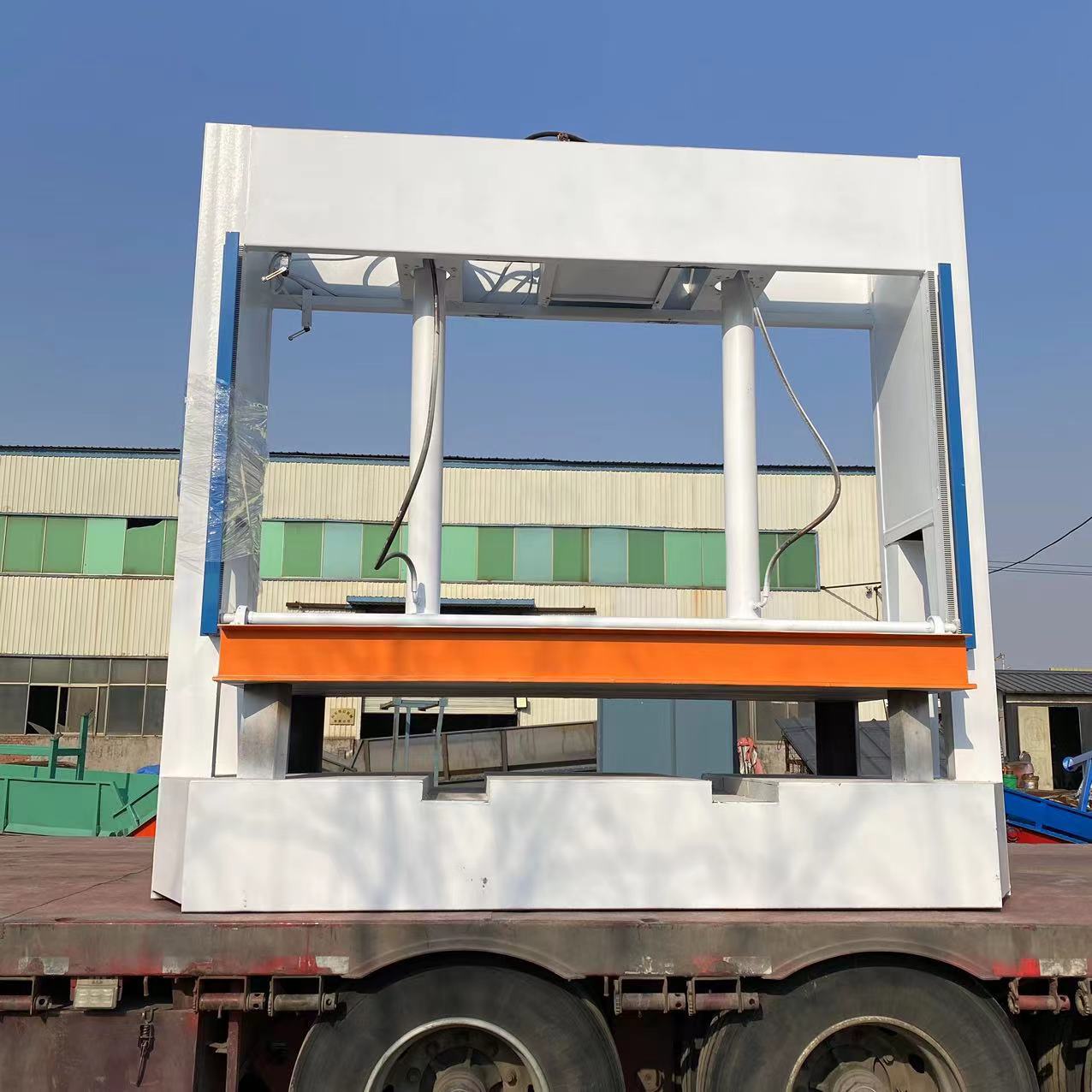 100T全自动压板机 叉车槽进出板铝蜂窝板防火板液压冷压机