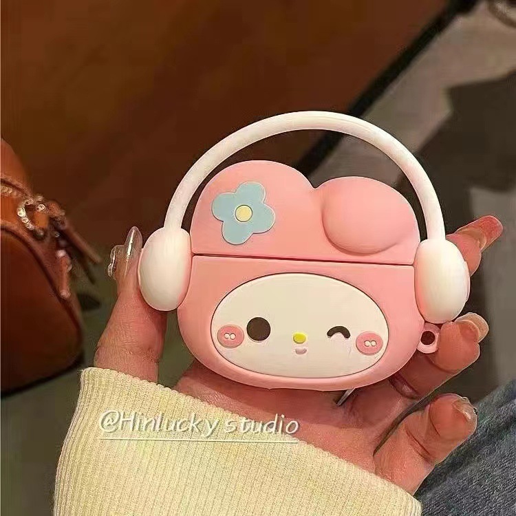 Bolsa de tela de dibujos animados adecuada para airpods 4ta generación funda protectora segunda generación 3ra generación pro2 funda para auriculares Bluetooth Apple