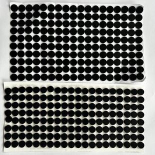 Black Round Silicone Pad Self-Adhesive Silicone Foot Pad Silicone Plane Seal Ring Frosted Glitter Back Glue Silicone Pad