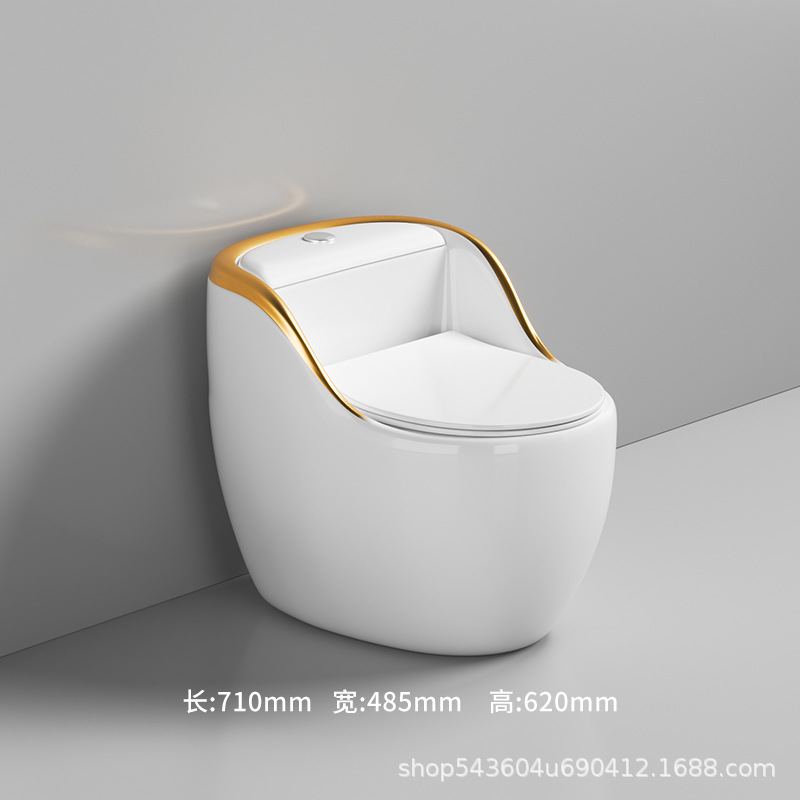 Nuevo hogar inodoro de descarga ultra-alto sifón inodoro Mute desodorante de ahorro de agua de tipo huevo de gran diámetro Baño