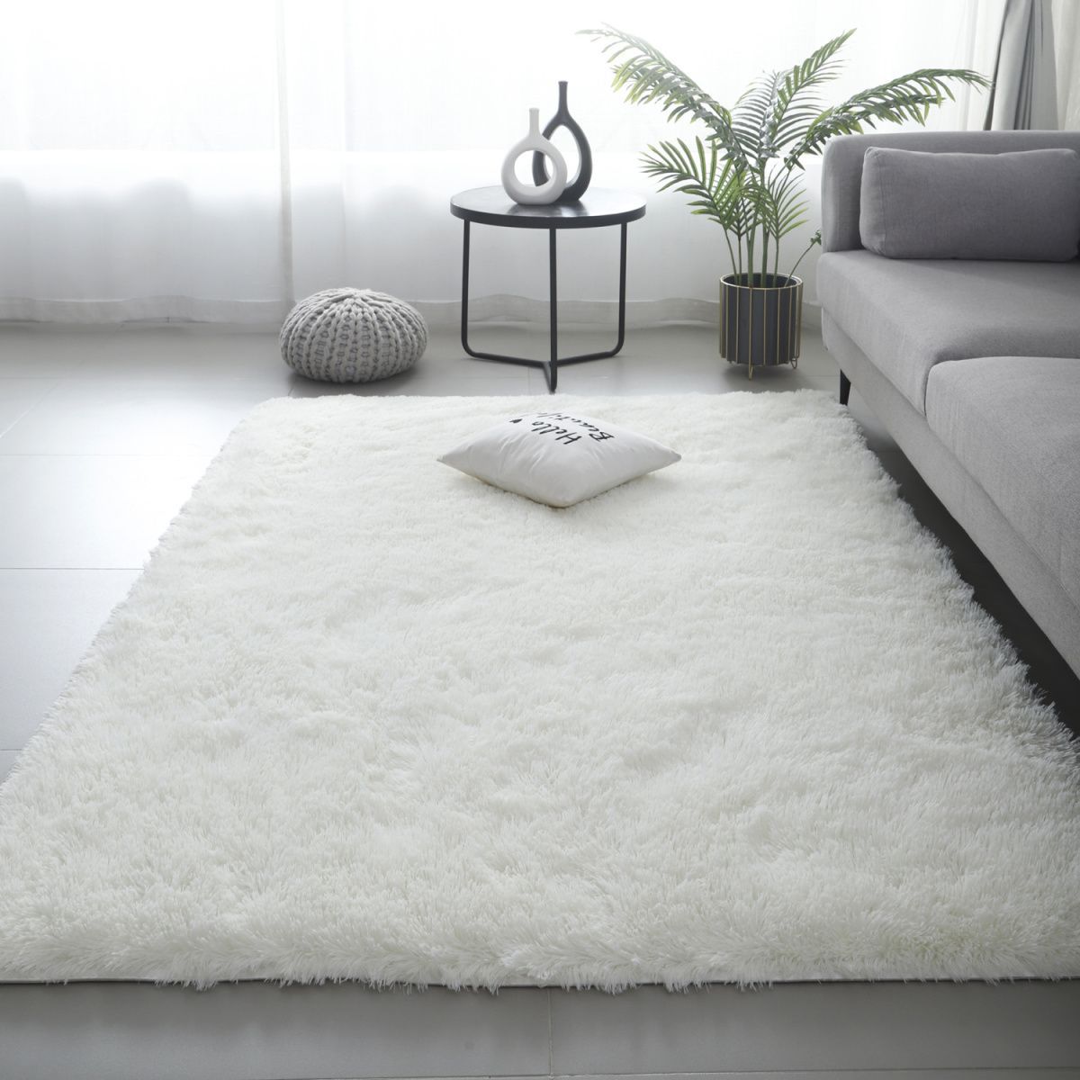 Thick Carpet for Bedroom Girls, Stain-Resistant Bedside, Living Room, Tatami Room, Large Area Full Carpet