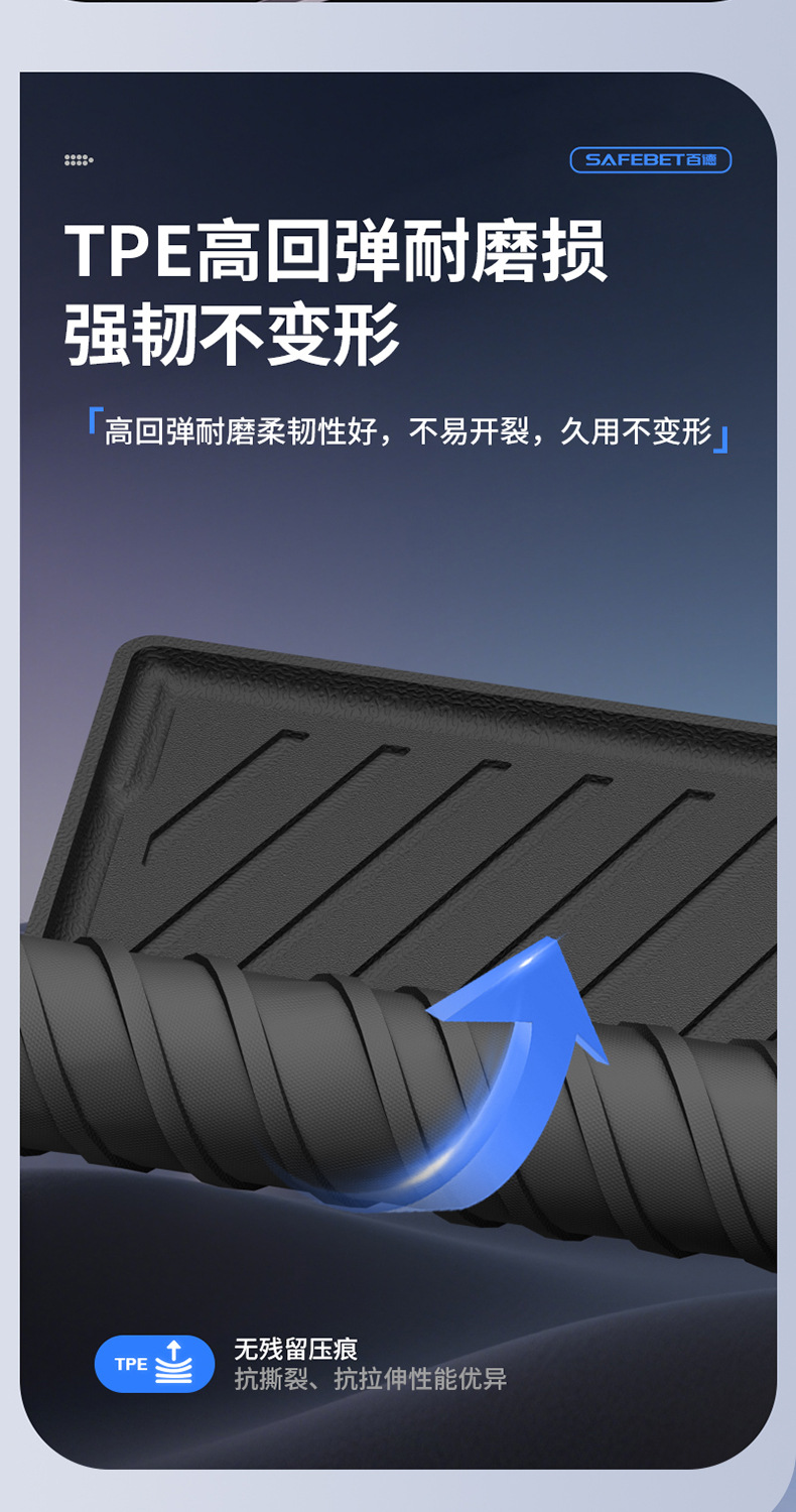 Suitable for GAC Aion UT/UT super RT Y/Y PLUS i60 special TPE car trunk mat