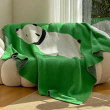 可爱休闲半边绒毛毯柔软盖毯办公沙发午睡毯保暖盖毯空调毯高级感