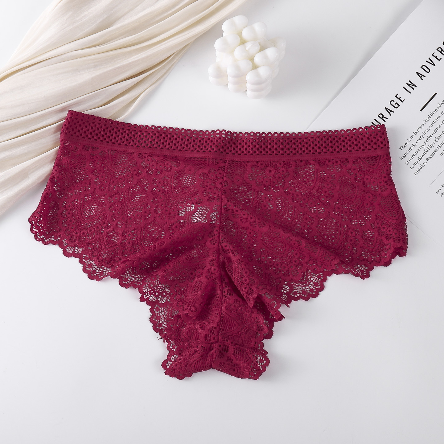 Nuevas pantalones de encaje delgadas sexy puramente belleza de la cintura aérea sin fijación de pantalones de belleza de la mujer al por mayor