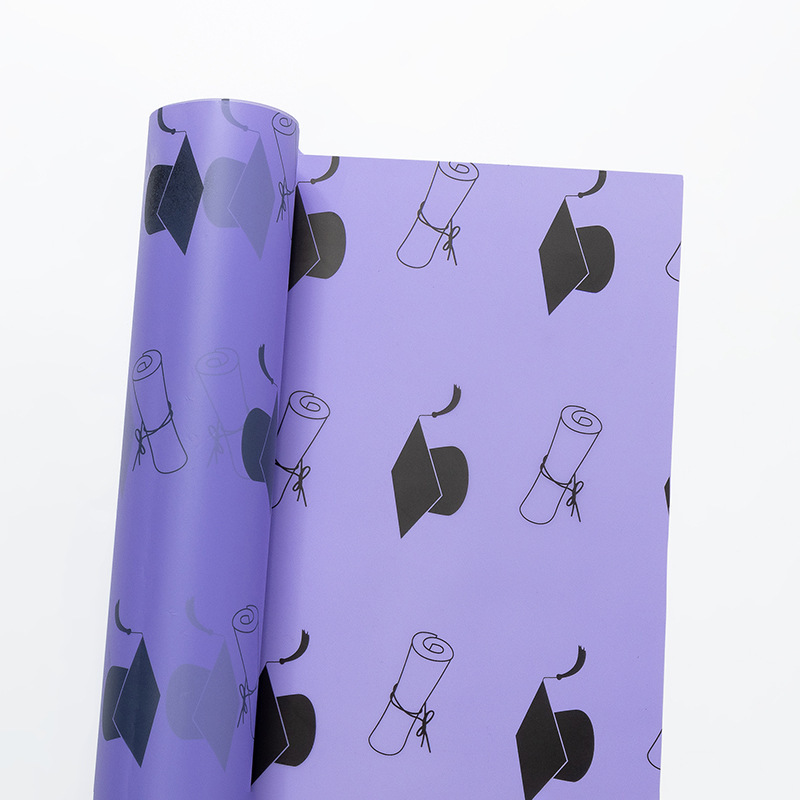 Papel de Envolver Rosa Estilo Coreano Plástico BOPP Impermeable para Ramo de Flores