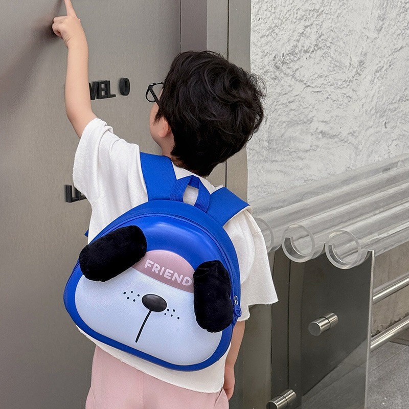 Fluffy eva nuevo jardín de infantes mochila de dibujos animados cáscara de huevo mochila de niños estereoscópica ligera mochila de niños y niñas